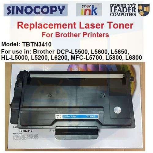 טונר חליפי TBTN3410 שחור למדפסת לייזר Brother סדרות MFC-L8600 ,DCP-L5500 ,HL-L5000