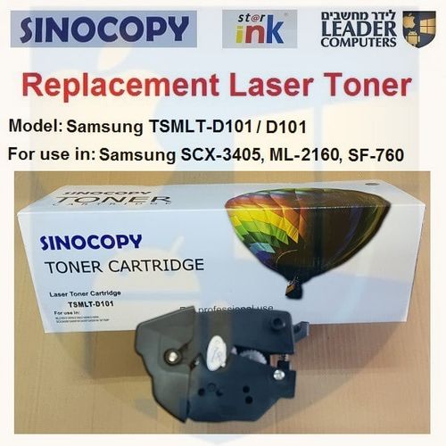 טונר תואם TSMLT-D101 / D101 שחור | למדפסת לייזר Samsung | דגמים SF-760 ,SCX-3400 ,ML-2060