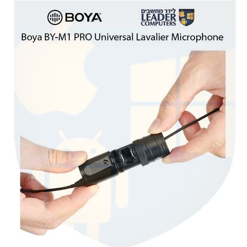 מיקרופון דש lavalier חד כיווני Boya BY-M1 PL3.5mm