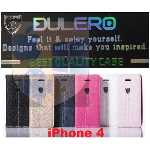 קלפה ארנק Dulero – כיסוי מגן דמוי עור לסמארטפון אייפון 4G ו-4S