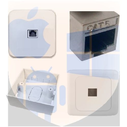 קופסא עם שקע לרשת RJ45 מסוכך