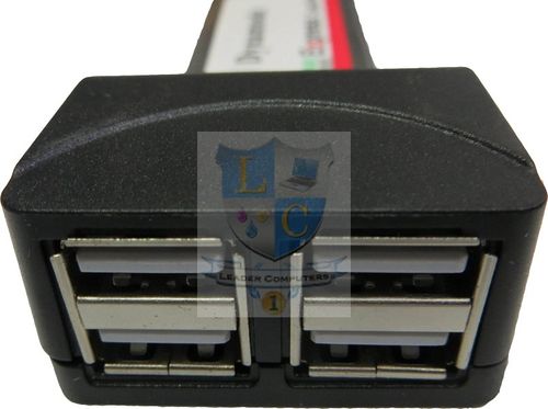 כרטיס Express Card עם 4 כניסות Dynamode USB