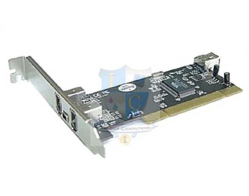 כרטיס STLab FireWire 1394 F-201 6+4pin PCI Controller Card