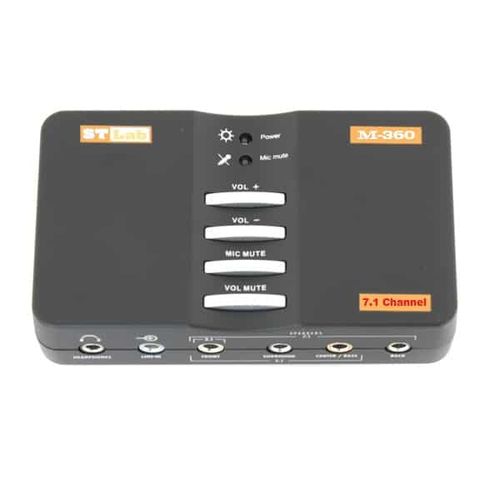 כרטיס קול חיצוני 7.1 ערוצים כולל יציאה אופטית USB STLab M-360