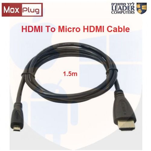 כבל MoxPlug Micro HDMI – HDMI באורך של 1.5 מטר