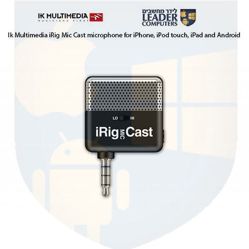 מיקרופון קונדנסר חד כיווני חיבור Ik multimedia iRig Mic Cast 3.5mm