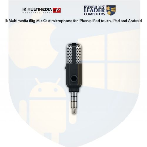 מיקרופון קונדנסר חד כיווני חיבור Ik multimedia iRig Mic Cast 3.5mm