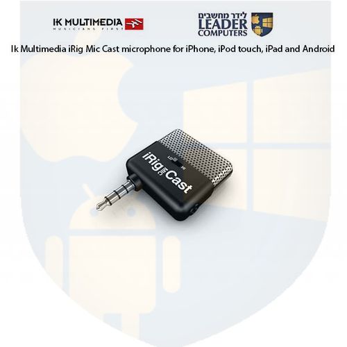 מיקרופון קונדנסר חד כיווני חיבור Ik multimedia iRig Mic Cast 3.5mm