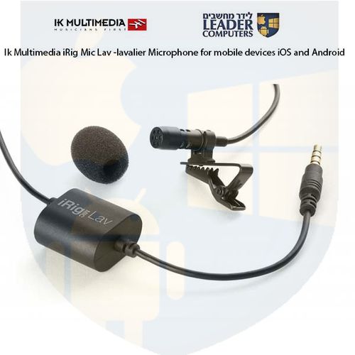 מיקרופון דש lavalier חד כיווני קונדנסר Ik multimedia iRig Mic Lav TRRS3.5mm