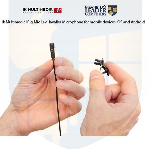 מיקרופון דש lavalier חד כיווני קונדנסר Ik multimedia iRig Mic Lav TRRS3.5mm