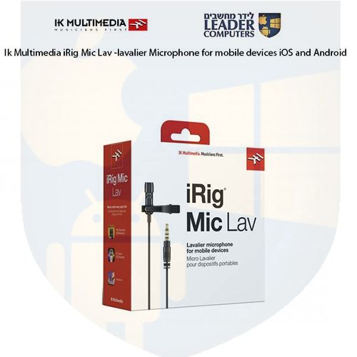 מיקרופון דש lavalier חד כיווני קונדנסר Ik multimedia iRig Mic Lav TRRS3.5mm