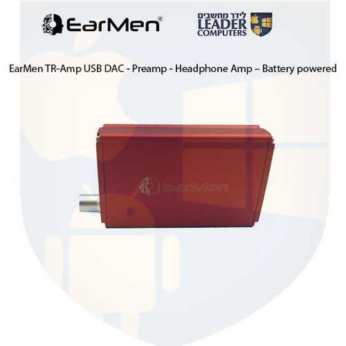 מגבר אוזניות EarMen TR-amb HI-res וכבל ממיר כניסה מ- USB ליציאה ל- PL3.5, 6.3 mm Stereo