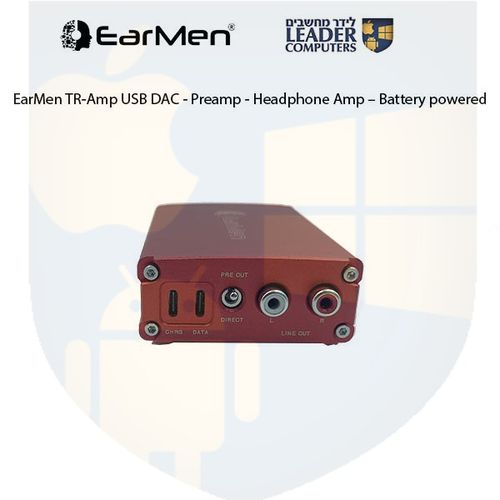 מגבר אוזניות EarMen TR-amb HI-res וכבל ממיר כניסה מ- USB ליציאה ל- PL3.5, 6.3 mm Stereo