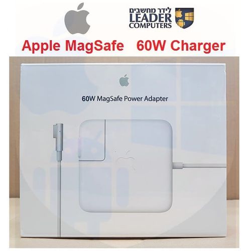 מטען חשמלי מקורי של אפל | MagSafe 60W | למחשב נייד 13 אינץ MacBook Pro / Macbook Air / MacBook | כולל כבל חשמל