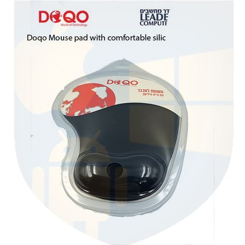 פד לעכבר עם סיליקון איכותי ונוח | צבע שחור Doqo