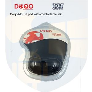 פד לעכבר עם סיליקון איכותי ונוח | צבע שחור Doqo