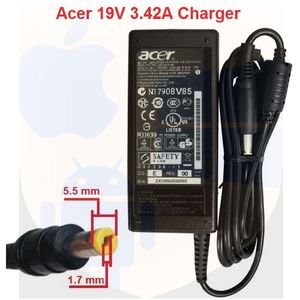 מטען מקורי למחשב נייד אייסר Acer 19V 3.42A – 65W