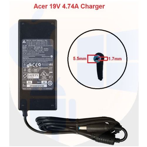 מטען מקורי למחשב נייד אייסר Acer LiteOn 19V 4.74A – 90W