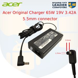 מטען מקורי למחשב נייד אייסר 5.5mm 19V 3.42A 65W