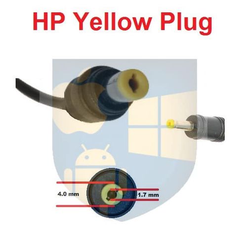 מטען מקורי למחשב נייד 19V 1.58A – 30W HP Compaq עם קונקטוק צהוב דק
