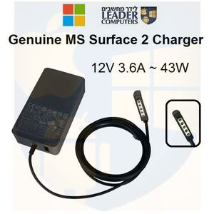 מטען קיר מקורי לטאבלט מיקרוסופט Microsoft Surface Pro 2 | הספק 12V 3.6A 43W