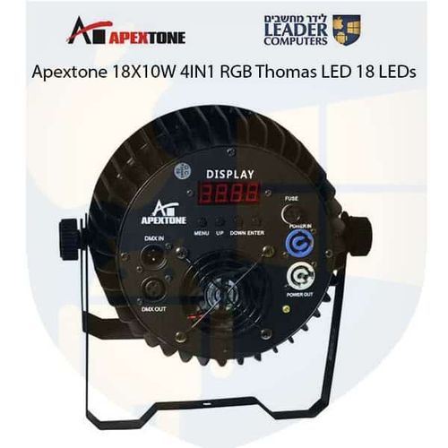 פנס לד 18 לדים Apextone 18X10W 4IN1 RGB