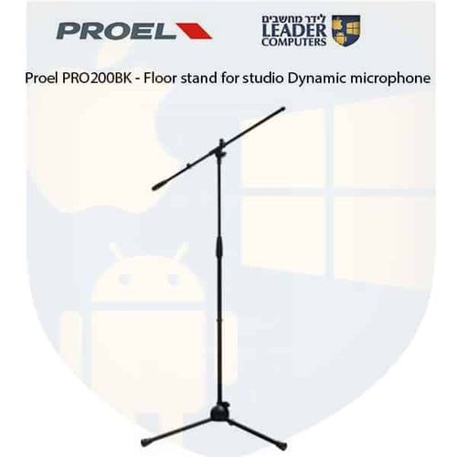 סטנד רצפתי גבוה למיקרפון | Proel PRO200BK