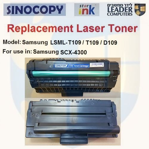 טונר תואם LSML-T109 / MLT-D109 / D109 שחור למדפסת לייזר Samsung דגם SCX-4300