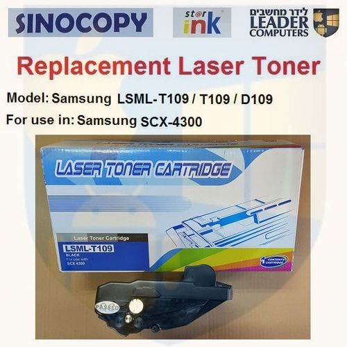טונר תואם LSML-T109 / MLT-D109 / D109 שחור למדפסת לייזר Samsung דגם SCX-4300