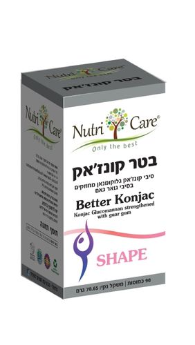 סיבי קונז'אק גלוקומנאן - בטר קונזאק Better Konjac
