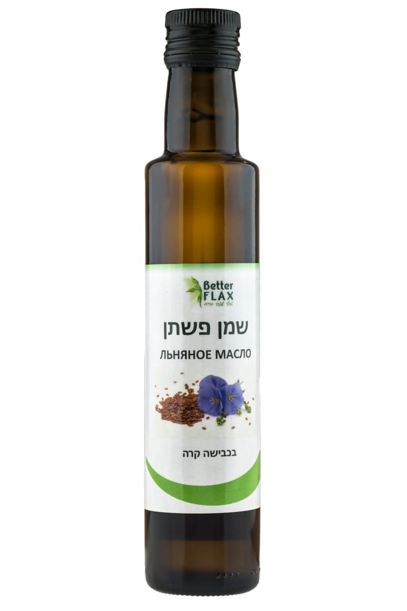 שמן פשתן בכבישה קרה - (250מ"ל)