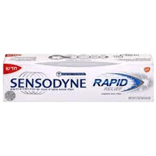 משחת שיניים | לשיניים רגישות | סנסודיין רפיד ריליף | משחת שיניים להקלה מהירה והגנה מתמשכת מפני רגישות בשיניים | מכיל 75 מ