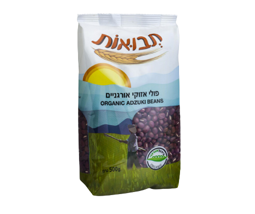 תבואות - פולי אזוקי אורגניים - 500 גרם