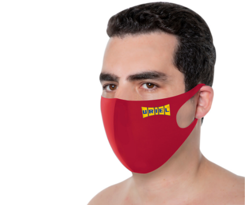 מסכת נשימה לפנים מנדפת זיעה מבד לייקרה רב שימושית 