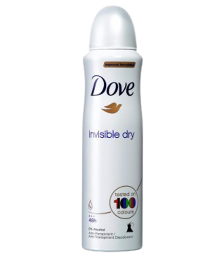 דאודורנט ספריי invisible dry - מכיל 150 מ