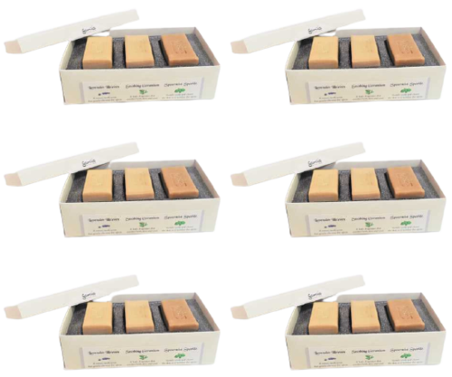 שלישיית מיני סבון טבעיים | מבית ג'מילה | 6 יחידות סבתא ג'מילה | Grandma Jamila