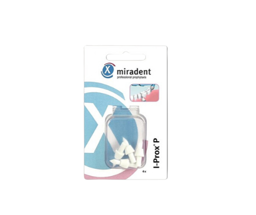 x | miradent | שומרים על בריאות השיניים | סט המכיל 4 מברשות אינטרספייס | מיועדות לידית I-Prox P