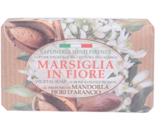 סבון מרסיי שקד פריחת תפוז ואלוורה Marsiglia In Fiore Vegetal Soap