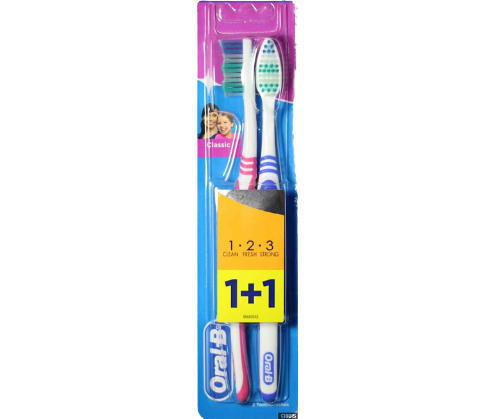 מברשת שיניים - ORAL B מבצע 1+1