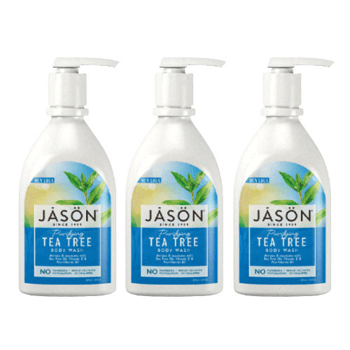 מבצע שלישיה | ג'ייסון סבון גוף עץ התה מטהר | מכיל 887 מ