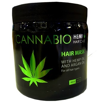 מסכת שיער עם שמן המפ וארגן | מכיל 500 מ"ל | CANNABIO By Sea Of Spa | ביו ספא | BIO SPA