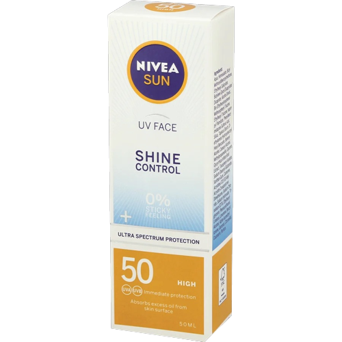 מקדם הגנה SHINE CONTROL| 50 SPF | למראה עור מט | ניוואה | NIVEA	
