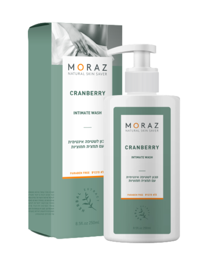 סבון שטיפה אינטימית עם תמצית חמוציות - מורז מורז | Moraz