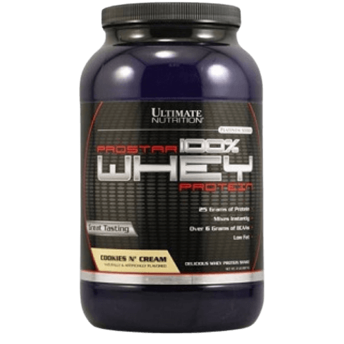 ULTIMATE NUTRITION - PROSTAR PROTEIN | אבקת חלבון פרו סטאר אולטימייט נוטרישן בטעם קרם עוגיות | 907 גר נוטרי קר | Nutri Care