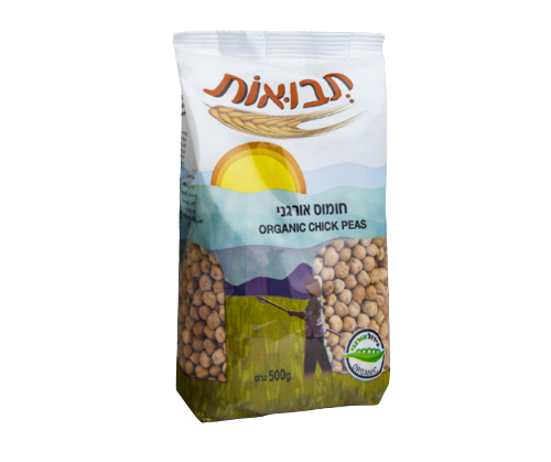 תבואות | חומוס אורגני | 500גרם | כשר