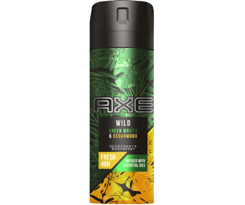 AXE - דאודורנט בודי ספריי לגבר בניחוח מוחיטו ירוק ועצי ארז מהדורה מוגבלת 150 מ"ל