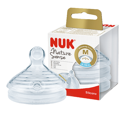 זוג פטמות NUK Nature Sense | לגילאי 6-18 חודשים M | נוק | NUK