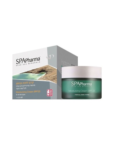 קרם לחות SPF25 | לכל סוגי העור | מכיל 50 מ"ל | ספא פארמה | SPA Pharma