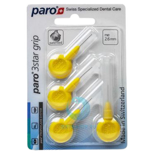 פארו | Paro | סטאר גריפ 3 | מברשת ספירלית | צהוב