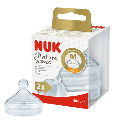 זוג פטמות NUK Nature Sense | לגילאי 0-6 חודשים M | נוק | NUK